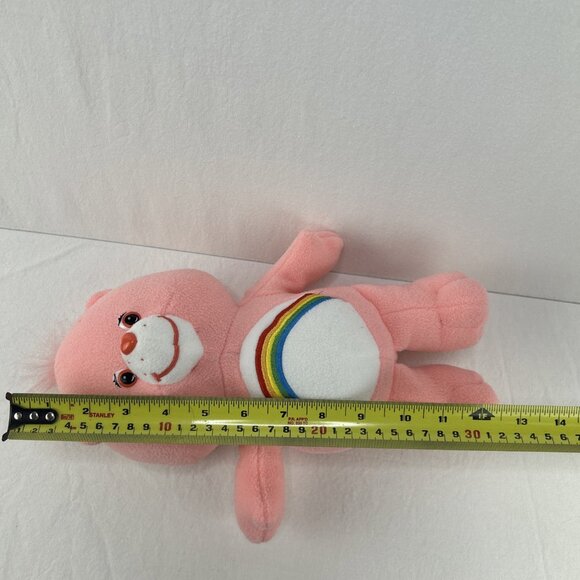 Cheer Bear Care Bears Pink Rainbow 13" 2005 Stuffed Animal Plush Toy - Picture 7 of 7